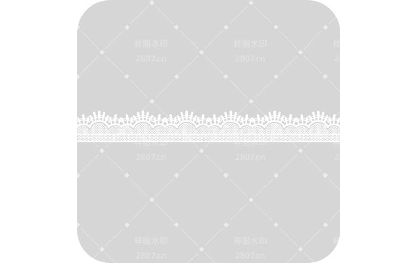 白色蕾丝手帐装饰元素贴纸9