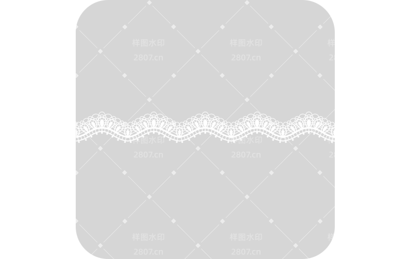 白色蕾丝手帐装饰元素贴纸5
