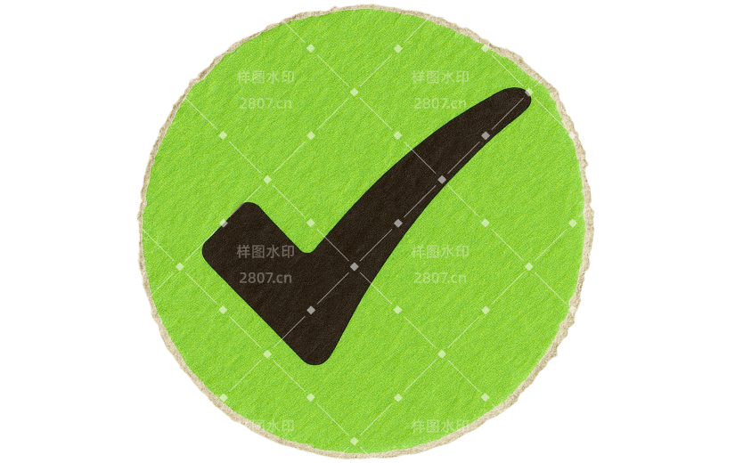 符号标记打勾美式复古裁切异形拼贴贴纸AIGC