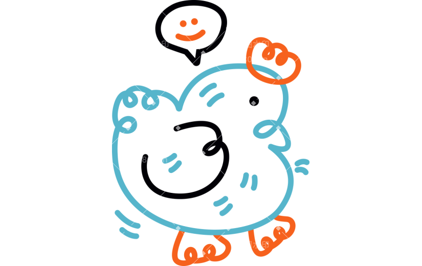 教育培训爆款可爱涂鸦小鸡动物头像贴纸AI