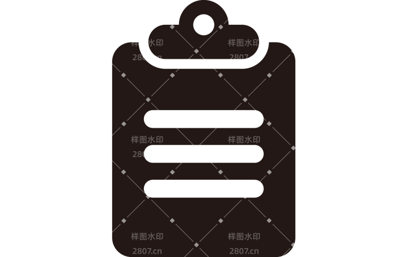 文档元素黑白线条简约风贴纸