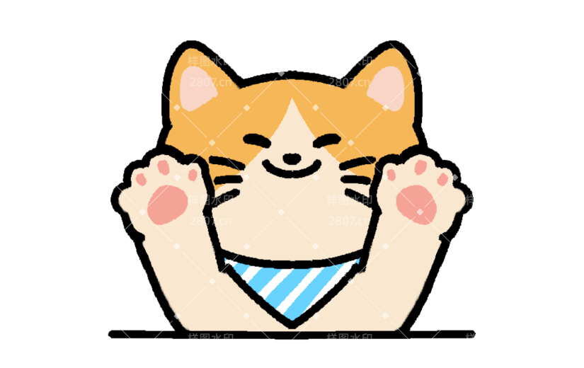 常规通用插画宠物猫元素动物贴纸
