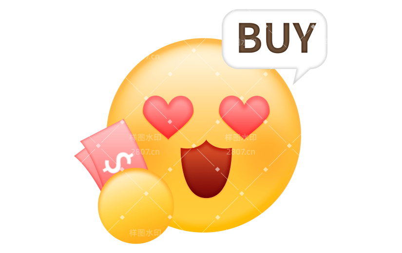 营销卖货轻拟物emoji表情包贴纸