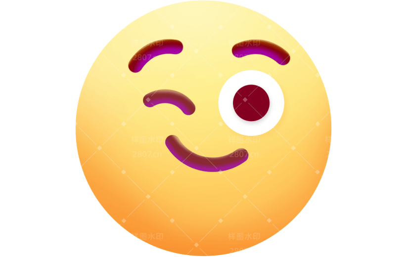 小红书表情包遮脸emoj眨眼可爱风元素贴纸