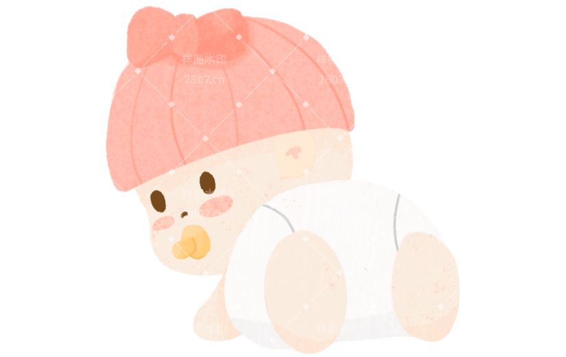小红书母婴亲子可爱感插画贴纸套装