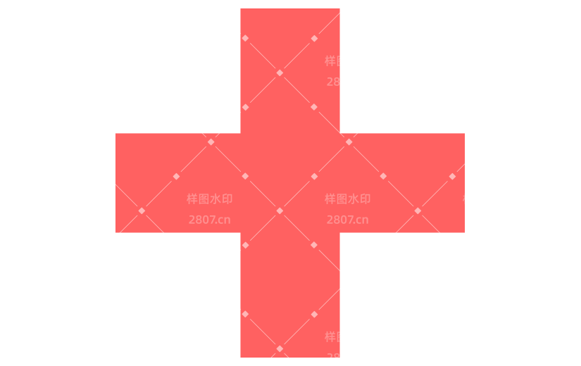 装饰系列基础形状装饰元素-符号-医用/十字