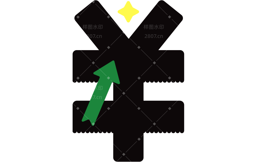 金融钱币ui符号贴纸