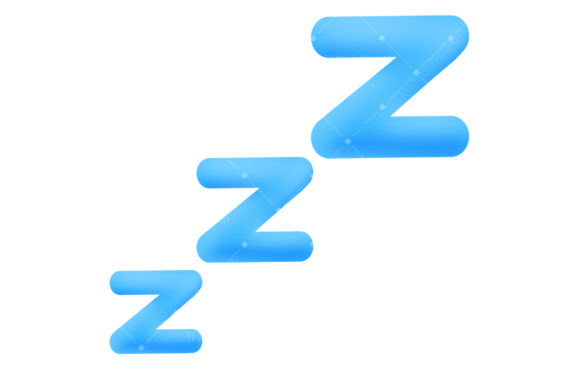 emoji热门睡觉勿扰zzz漫画表情图形贴纸