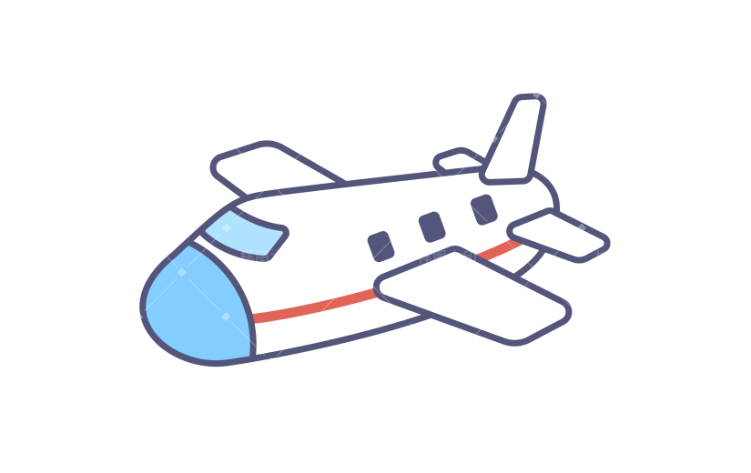 旅游可爱感手帐风飞机贴纸小红书笔记装饰元素