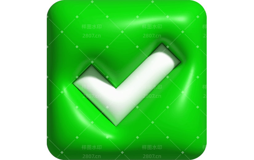 小红书教育培训打勾贴纸