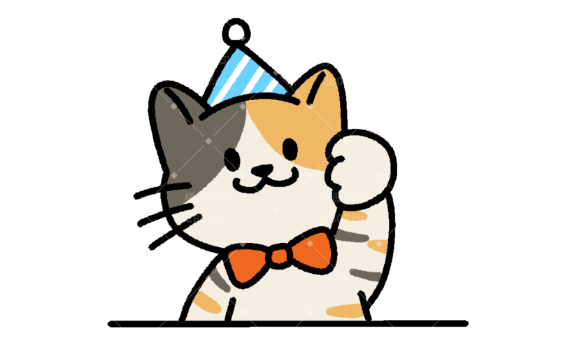 常规通用插画宠物猫元素动物贴纸