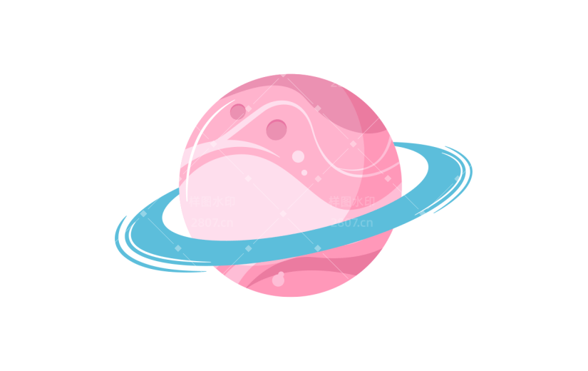 小红书卡通教育培训宇宙元素贴纸