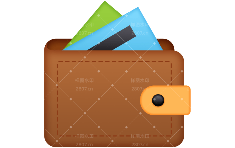 营销卖货钱包拟物风格emoji贴纸