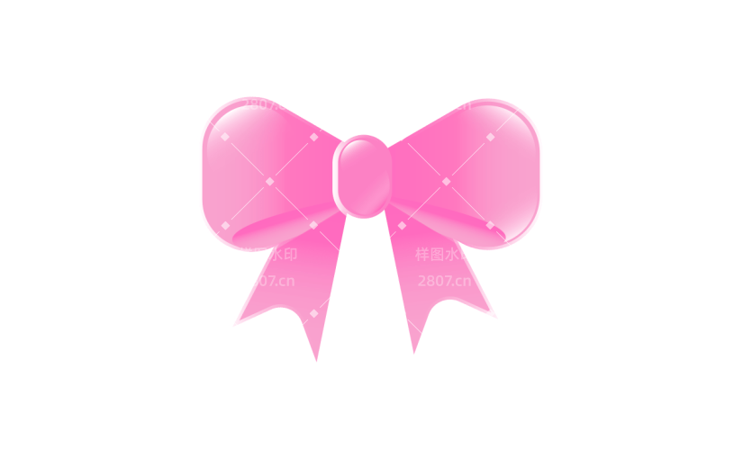 【微商】emoji粉嫩表情蝴蝶结贴纸