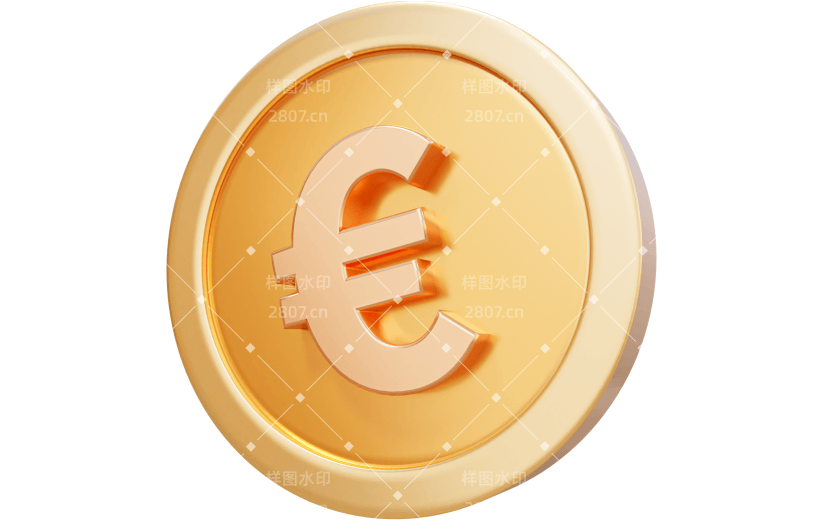 金融钱币符号金币贴纸
