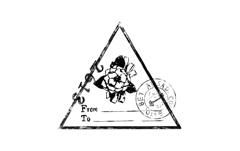 手绘-复古邮戳印章手帐元素贴纸1