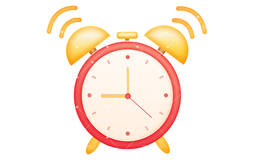营销卖货闹钟拟物风格emoji贴纸