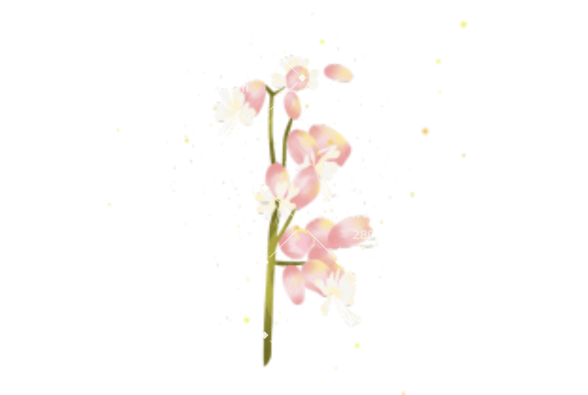 世界环境日粉色花卉植物元素