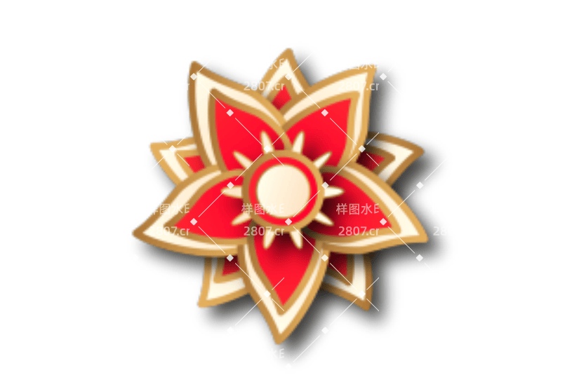 国风立体剪纸花花朵