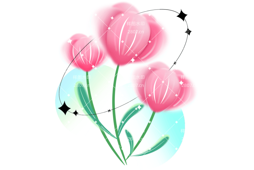 迷散光植物蓝色花