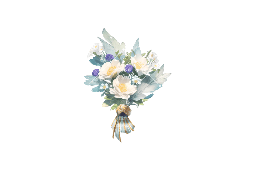 春天清新淡雅自然手捧花花束