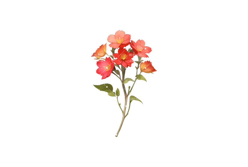 春天明艳热烈温暖浪漫红色花束