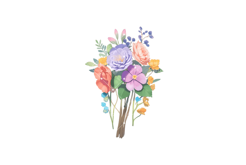 春天小清新花束花卉植物手捧花