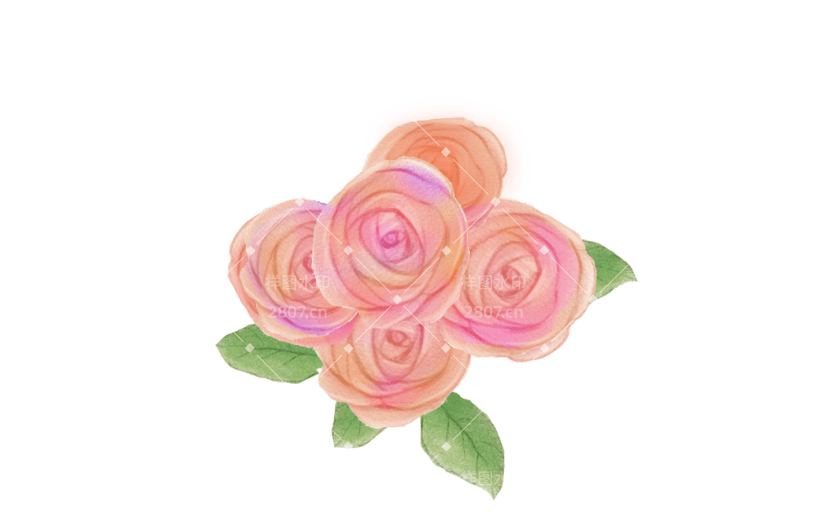 元素玫瑰花花团