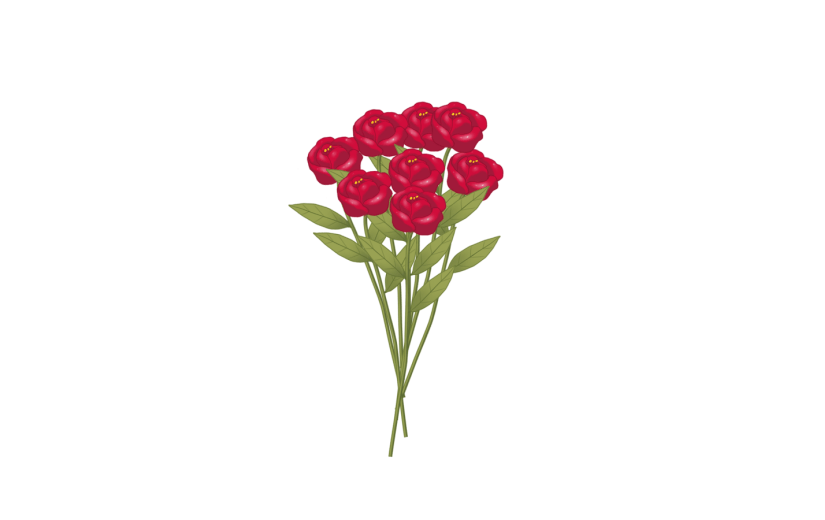 玫瑰花花卉红色素材