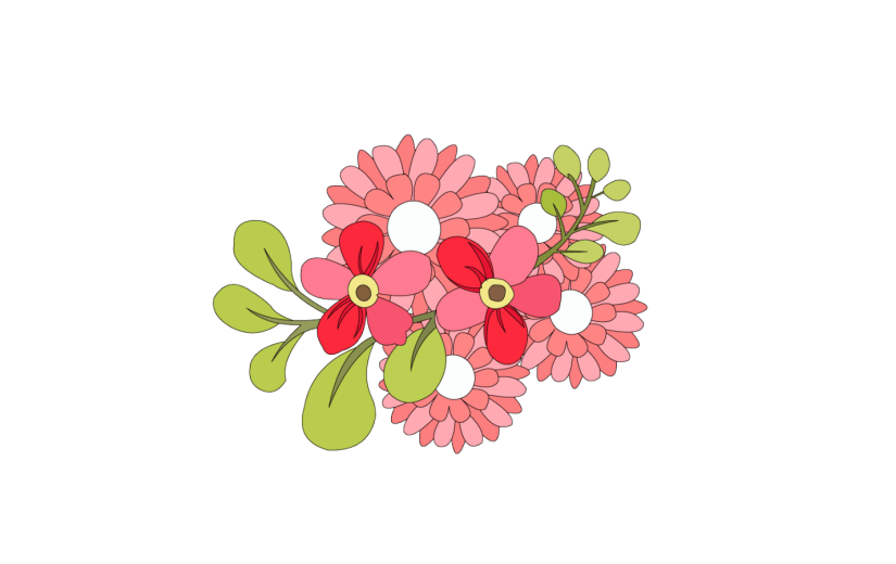 元素花卉植物插画元素