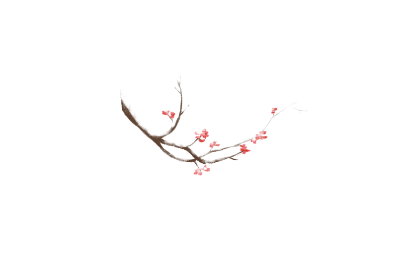 素材古风插画梅花