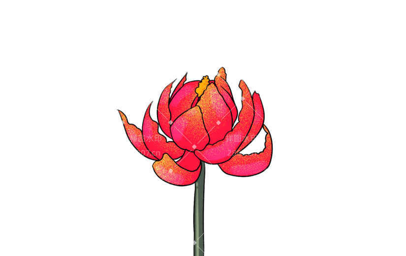 元素卡通花朵植物