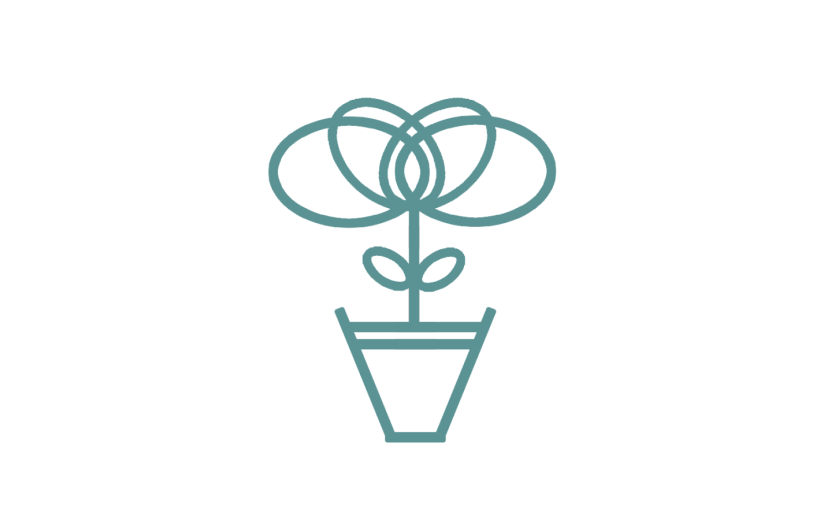 元素花卉花店花朵盆栽logo