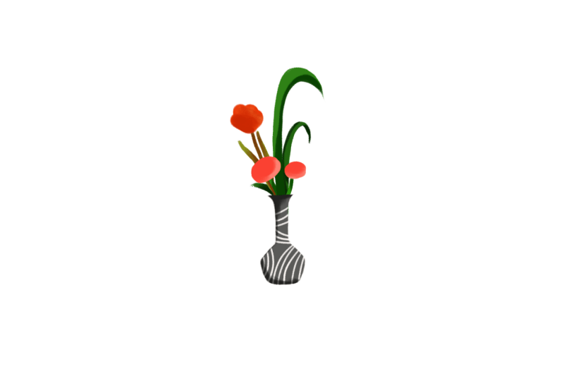 元素卡通植物盆栽花卉