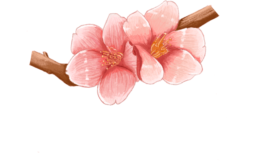 元素花卉贴纸装饰
